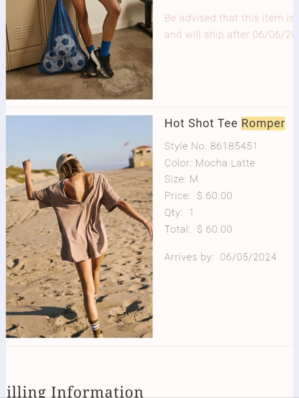 FP Movement Hot Shot Tee Romper - Picture 2 of 6